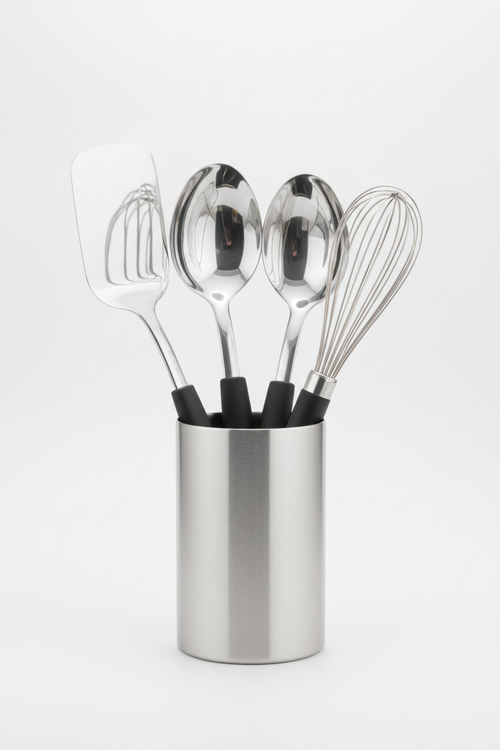 Kit de Utensílios de Cozinha Premium em Aço Inox